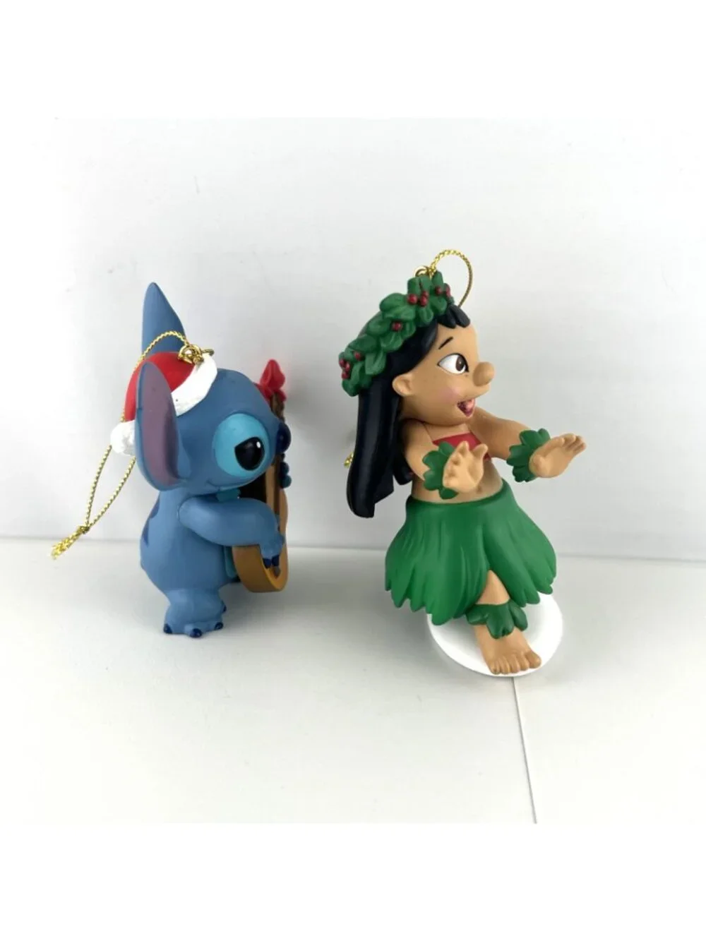 Set of 2 Lilo and Stitch Disney Presidents Edition Ornaments in Original Box
